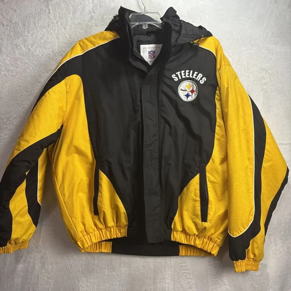 NFL Pittsburgh Steelers Hoodie Full Zip Jacket XL - Picture 8 of 10